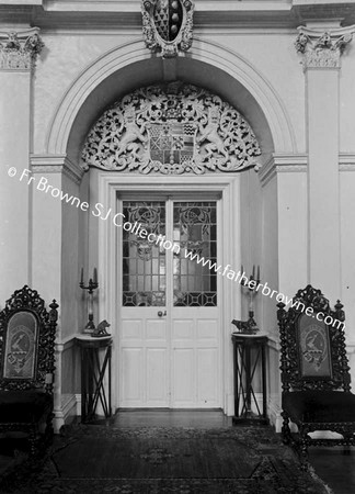 BEAULIEU  DOORWAY FROM HALL TO STUDY